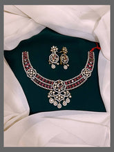 Elegant Flower and Peacock Necklace In Victorian - VN00111